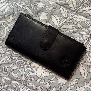 Patricia Nash Black Leather Wallet